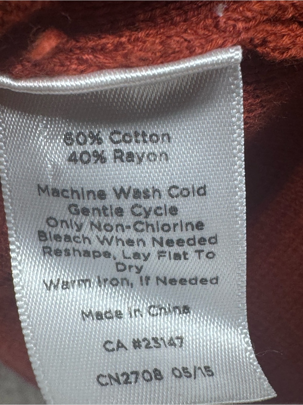 Talbots Knit Blazer Jacket Rust Terracotta Notched Lapel 2 Button Women’s Large - Picture 6 of 9